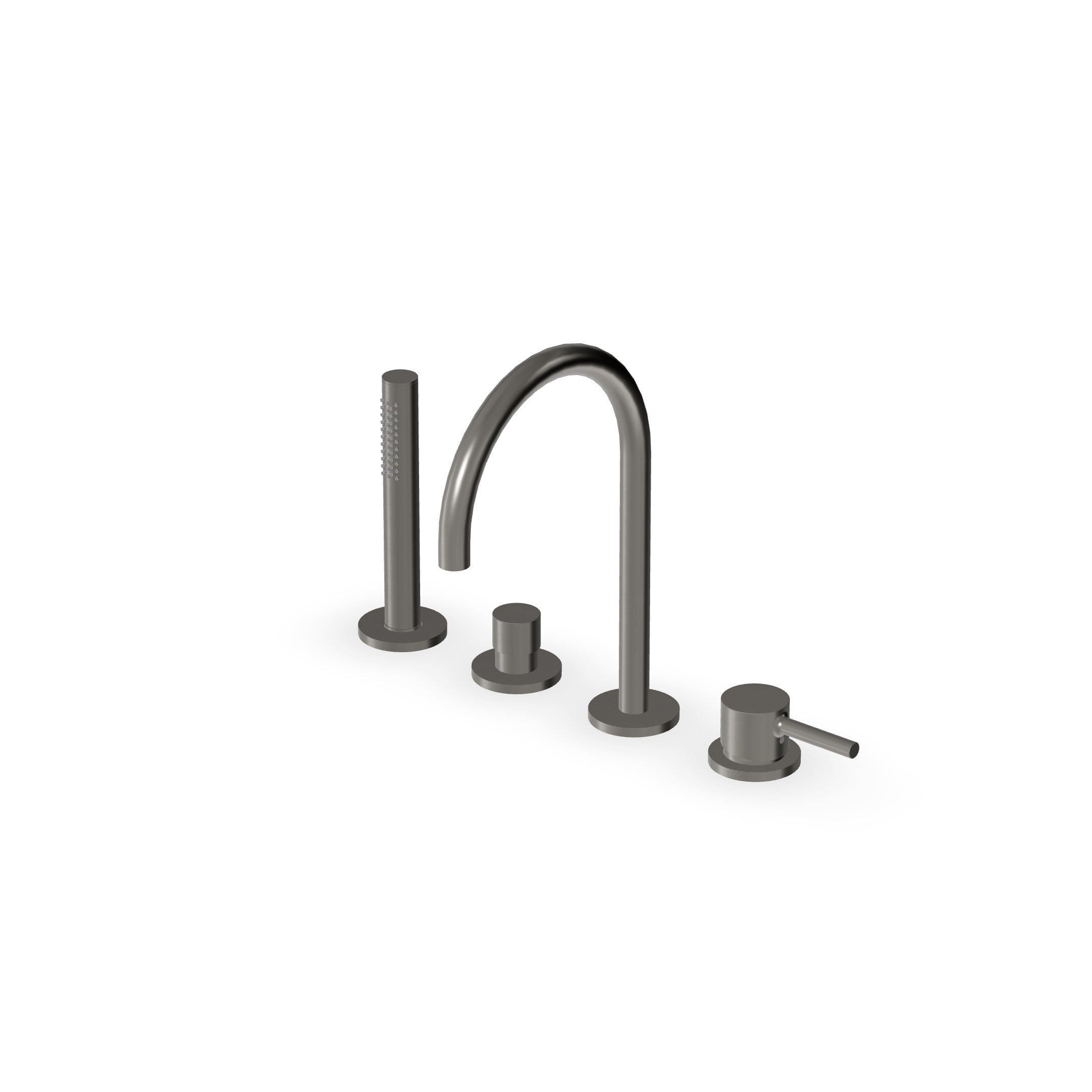 ZUCCHETTI PAN S MIX MONOCOMANDO BORDO VASCA 4 FORI