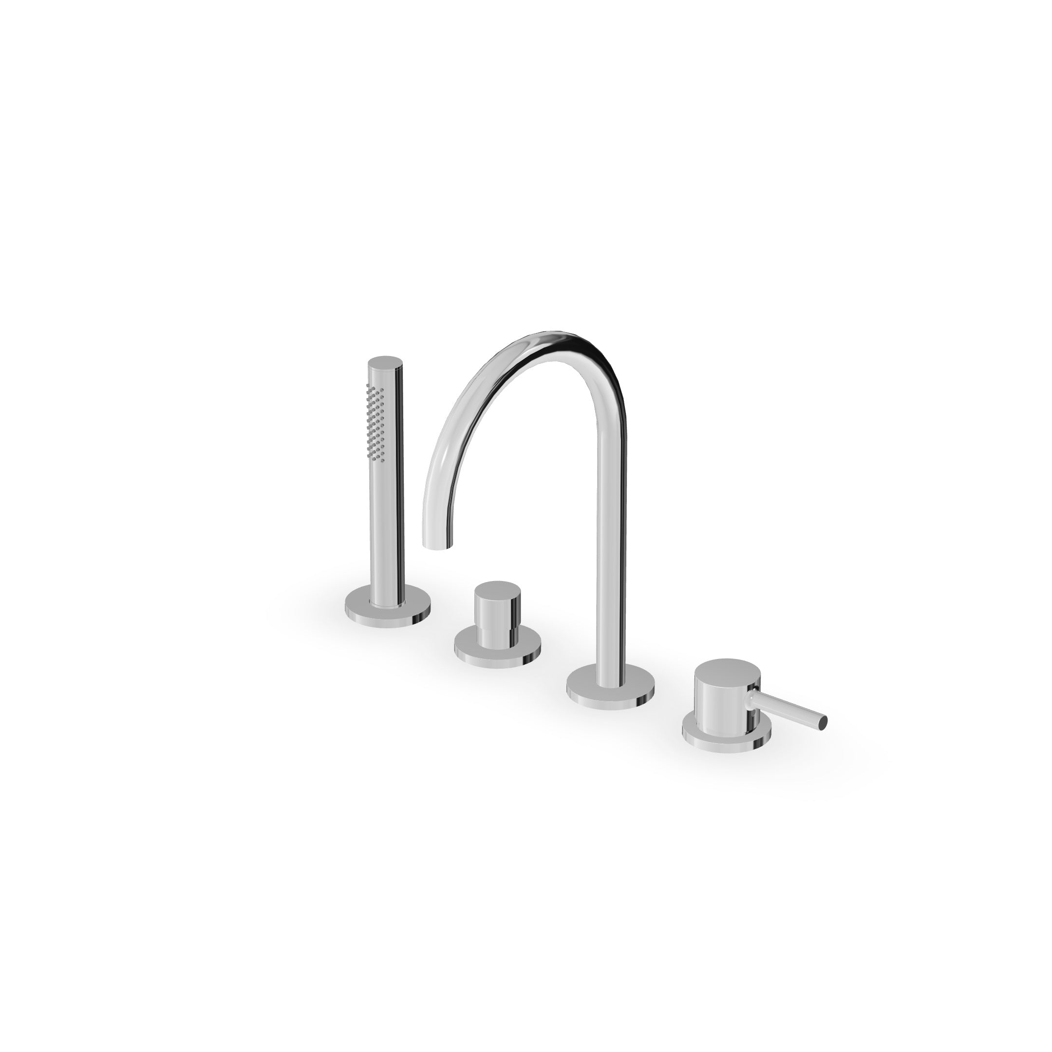 ZUCCHETTI PAN S MIX MONOCOMANDO BORDO VASCA 4 FORI