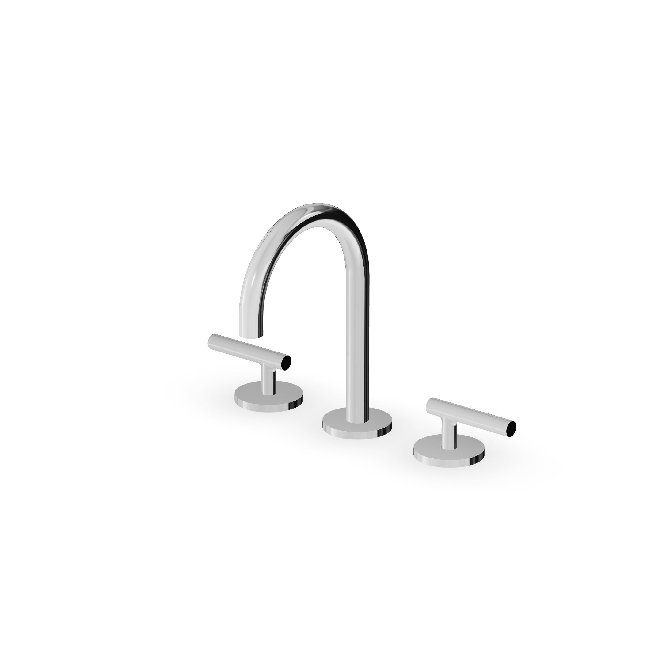 ZUCCHETTI PAN S 3-HOLE BASIN MIXER LOW SPOUT