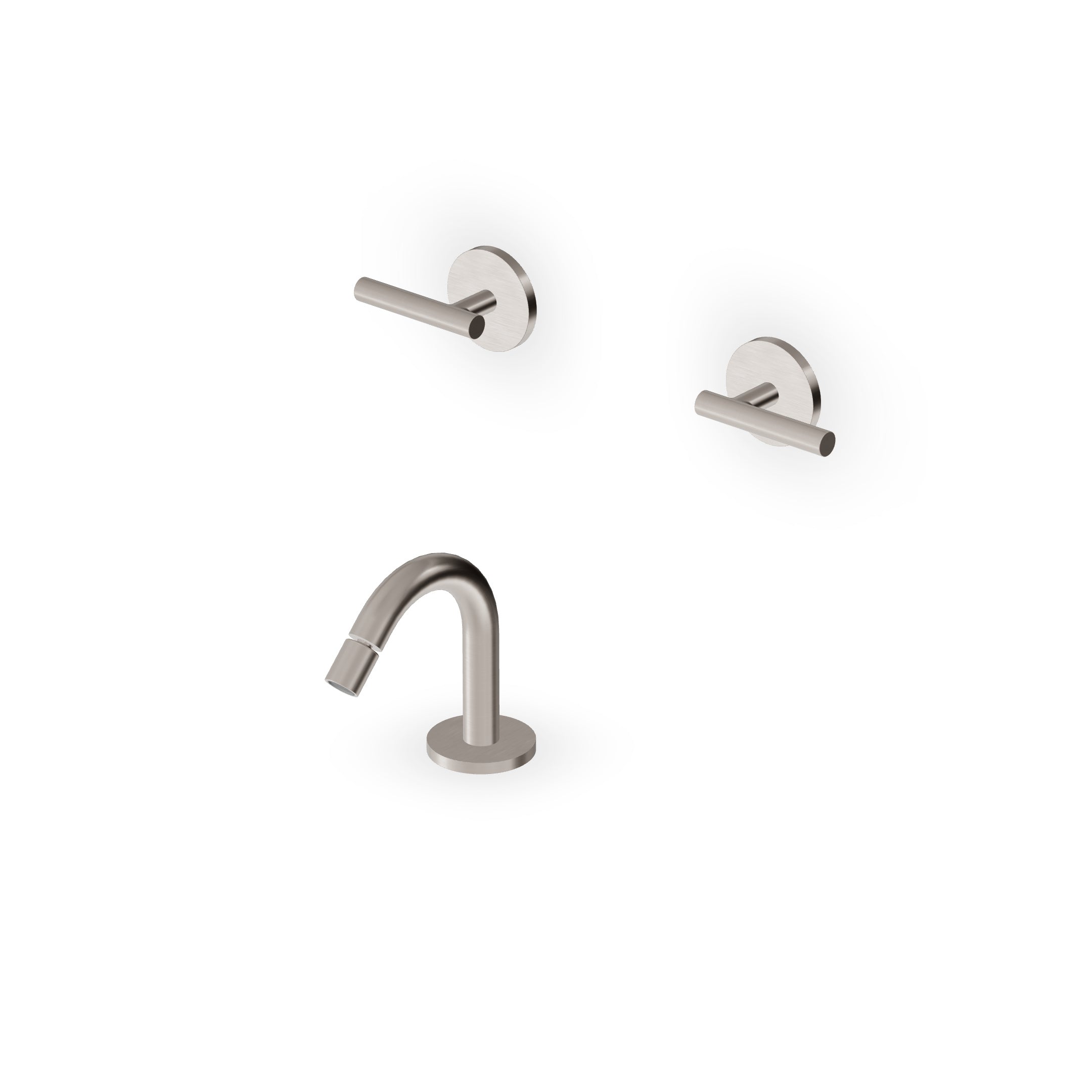 ZUCCHETTI PAN S BATTERIA BIDET INCASSO CON BOCCA DA PIANO