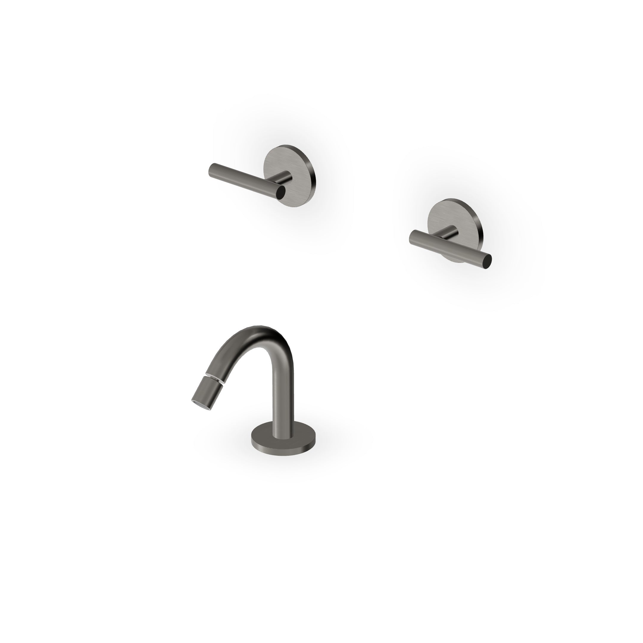 ZUCCHETTI PAN S BATTERIA BIDET INCASSO CON BOCCA DA PIANO