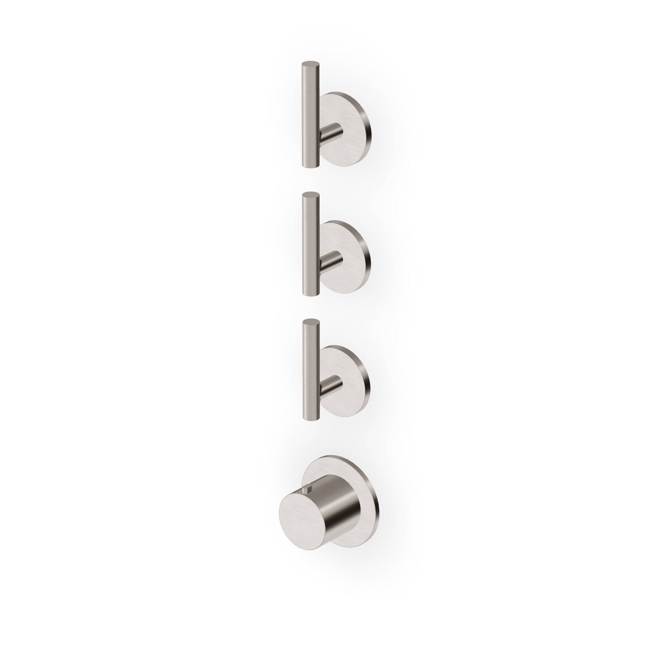 ZUCCHETTI PAN S THERMOSTATIC RECESSED SHOWER MIXER WITH 3 STOP VALVES