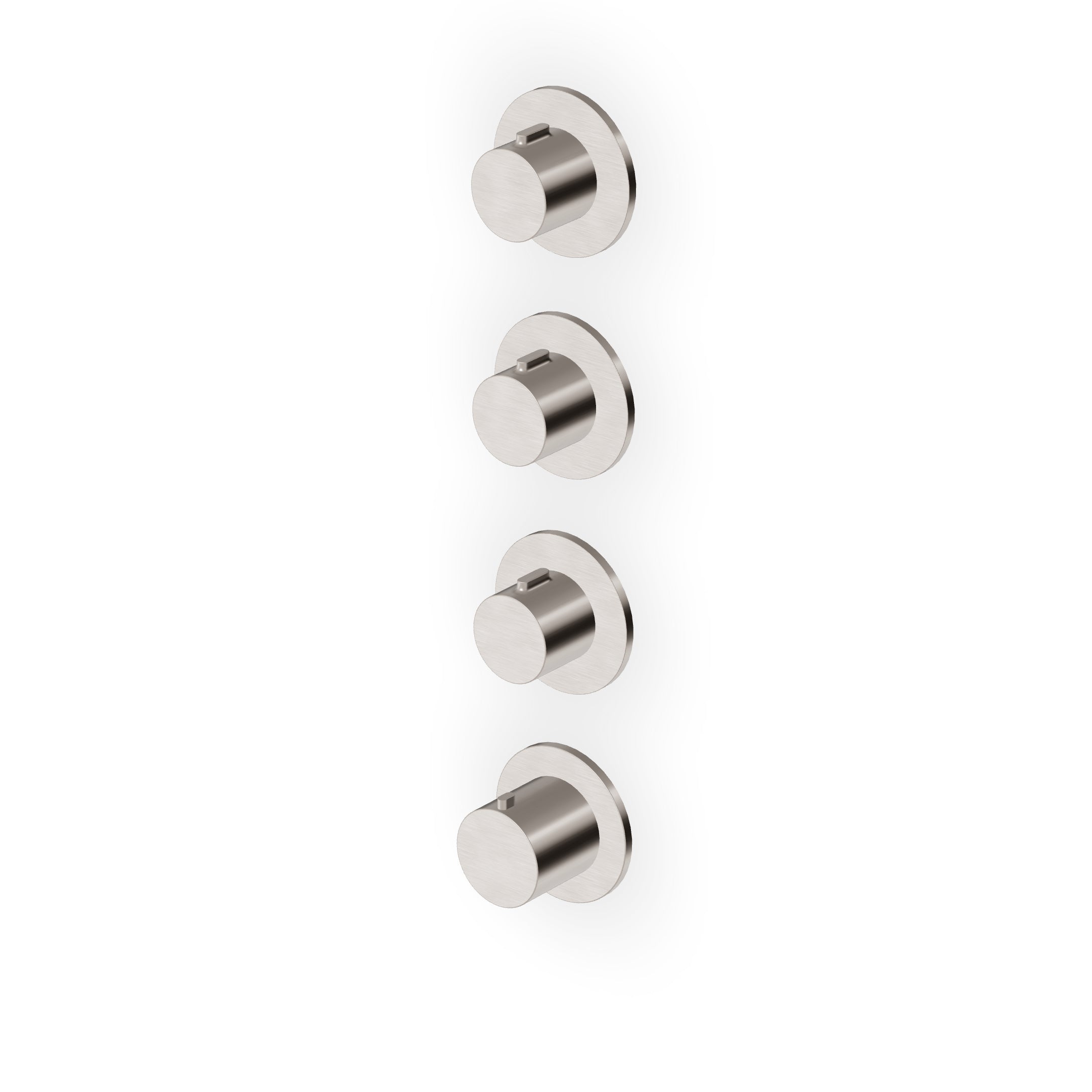 ZUCCHETTI PAN S BUILT-IN THERMOSTATIC SHOWER MIXER WITH 3 STOP VALVES