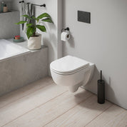 DURAVIT D-CODE RIMLESS WALL-MOUNTED TOILET WITH SEAT