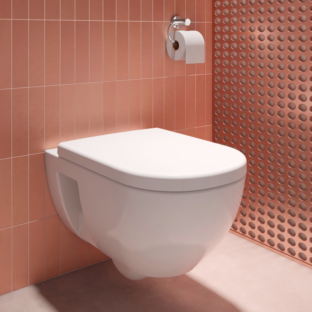 DURAVIT D-CODE RIMLESS WALL-MOUNTED TOILET SET W/SEAT