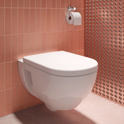 DURAVIT D-CODE RIMLESS WALL-MOUNTED TOILET SET W/SEAT