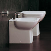 FLAMINIA SPRINT SET VASO A PAVIMENTO C/COPRIVASO CHIUSURA TRADIZIONALE + BIDET